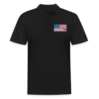 Handball Handball Joueur Handball Joueur de handball Cadeau sportif - Polo Homme - noir - Devant - Kai (181cm)