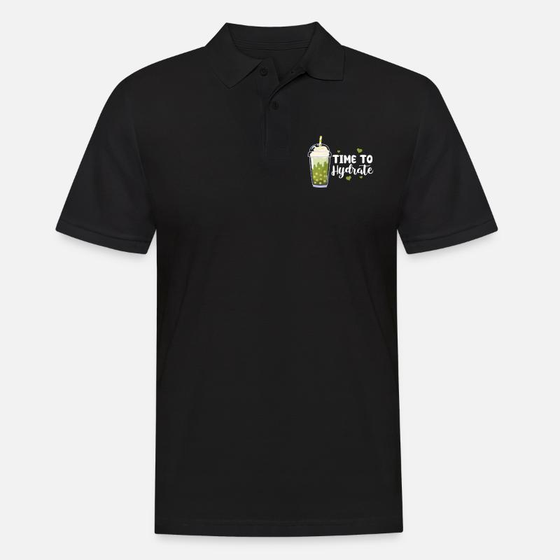 Bubble Tea - Männer Poloshirt - Schwarz