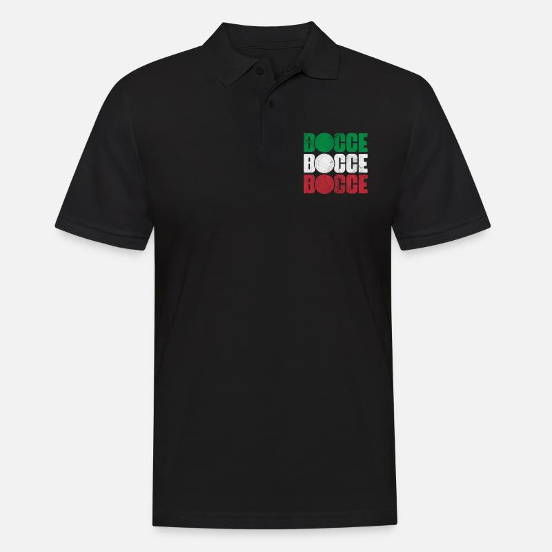 Boccia - Männer Poloshirt - Schwarz