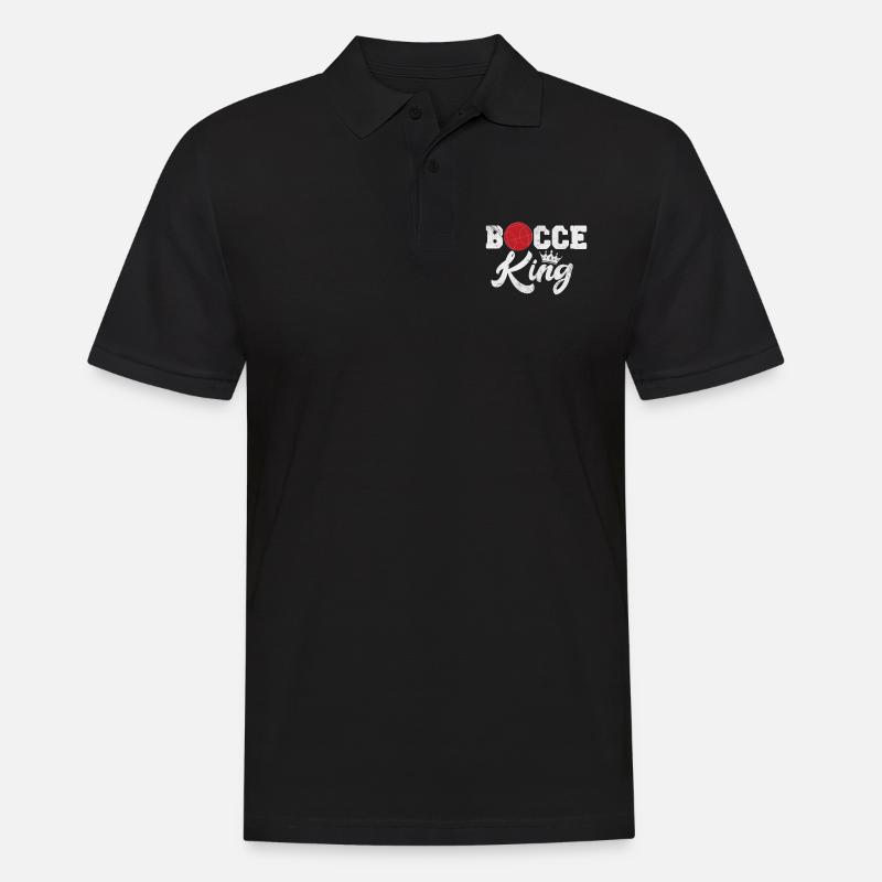 Boccia - Männer Poloshirt - Schwarz