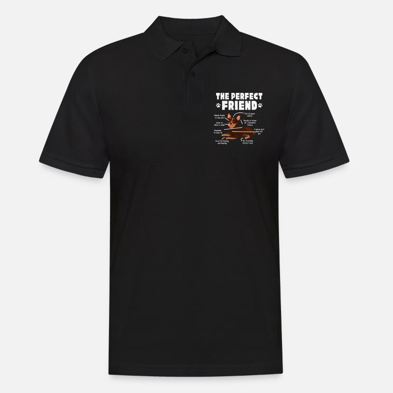 Australian Cattle Dog - Männer Poloshirt - Schwarz
