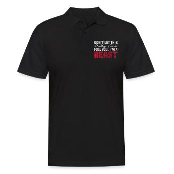 Wrestling - Männer Poloshirt - Schwarz - Vorne - Kai (181cm)
