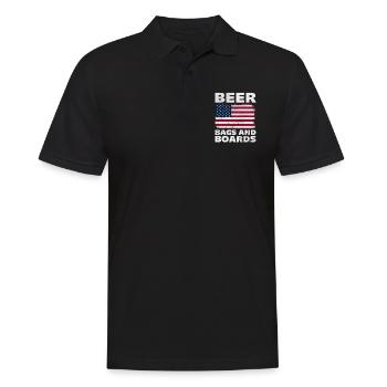 Cornhole - Men's Polo Shirt - black - Front - Kai (181cm)