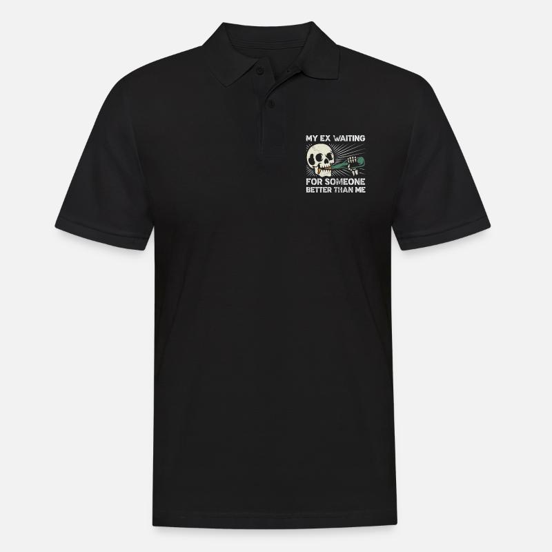 Scheidung - Männer Poloshirt - Schwarz