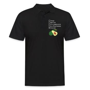 Avocado - Männer Poloshirt - Schwarz - Vorne - Kai (181cm)