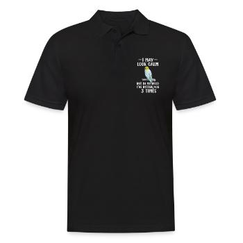 Perruche ondulée - Polo Homme - noir - Devant - Kai (181cm)