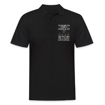 Doberman Dog Dogs Pet Gift - Men's Polo Shirt - black - Front - Kai (181cm)