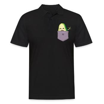 Avocado - Men's Polo Shirt - black - Front - Kai (181cm)