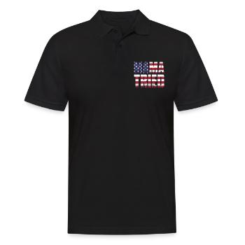 Cadeau de musique country country music - Polo Homme - noir - Devant - Kai (181cm)