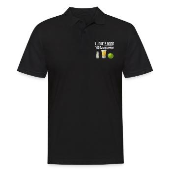 Tequila - Männer Poloshirt - Schwarz - Vorne - Kai (181cm)