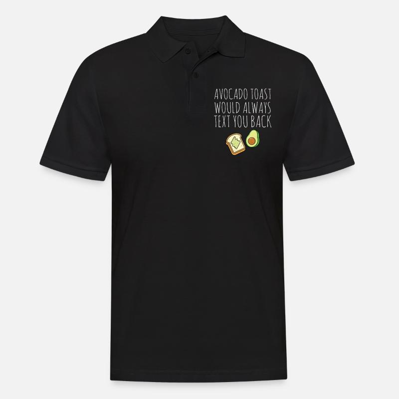 Avocado - Männer Poloshirt - Schwarz