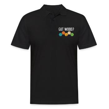 Brettspiel - Männer Poloshirt - Schwarz - Vorne - Kai (181cm)