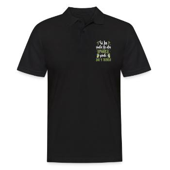 Tequila Sunrise Saufen Party Mexiko Geschenk - Männer Poloshirt - Schwarz - Vorne - Kai (181cm)