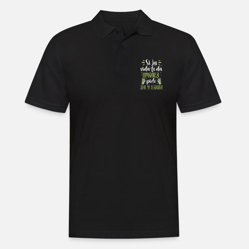 Tequila - Männer Poloshirt - Schwarz