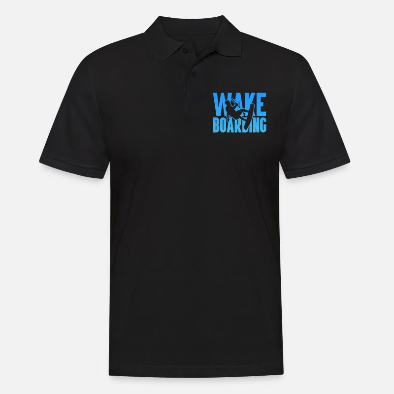 Wakeboard Wakeboarder Wakeboarding Geschenk - Männer Poloshirt - Schwarz