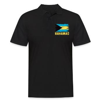 Bahamas Île des Caraïbes Cadeau d’été de l’Atlantique - Polo Homme - noir - Devant - Kai (181cm)