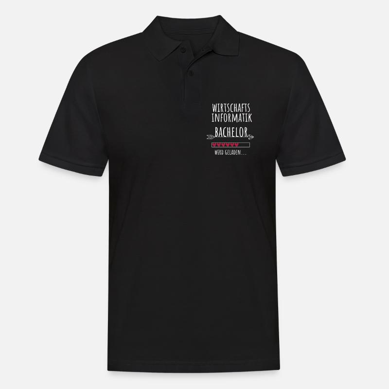 Wirtschaftsinformatik Studium Student Geschenk - Männer Poloshirt - Schwarz