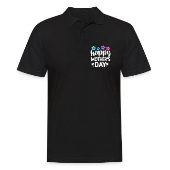 Schönen Muttertag - Männer Poloshirt - Schwarz - Vorne - Kai (181cm)