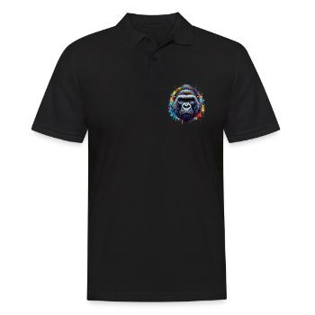 Gorille - Polo Homme - noir - Devant - Kai (181cm)