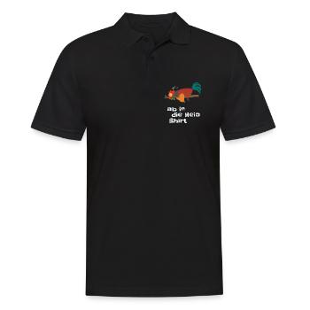 Chemise au lit - Bonne nuit pyjama coq - Polo Homme - noir - Devant - Kai (181cm)