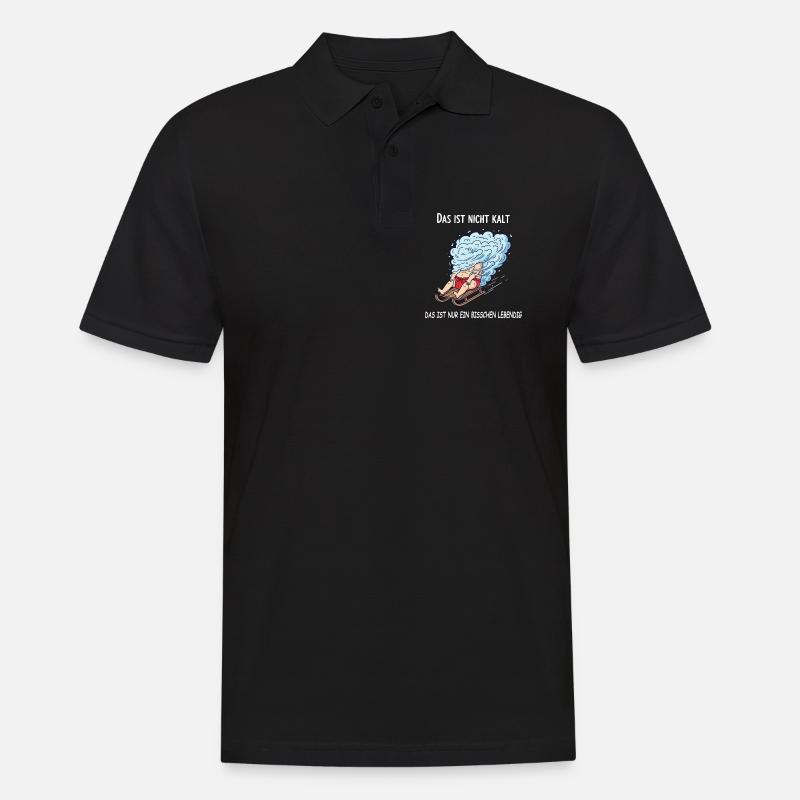 Ein bisschen lebendig - Männer Poloshirt - Schwarz