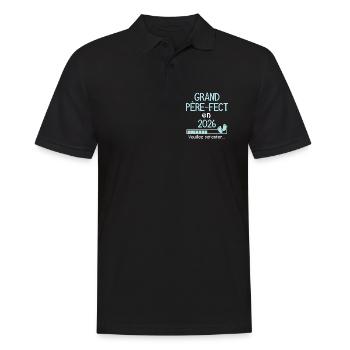 Grandpa-fect in 2026 Grandfather Future Gift - Men's Polo Shirt - black - Front - Kai (181cm)