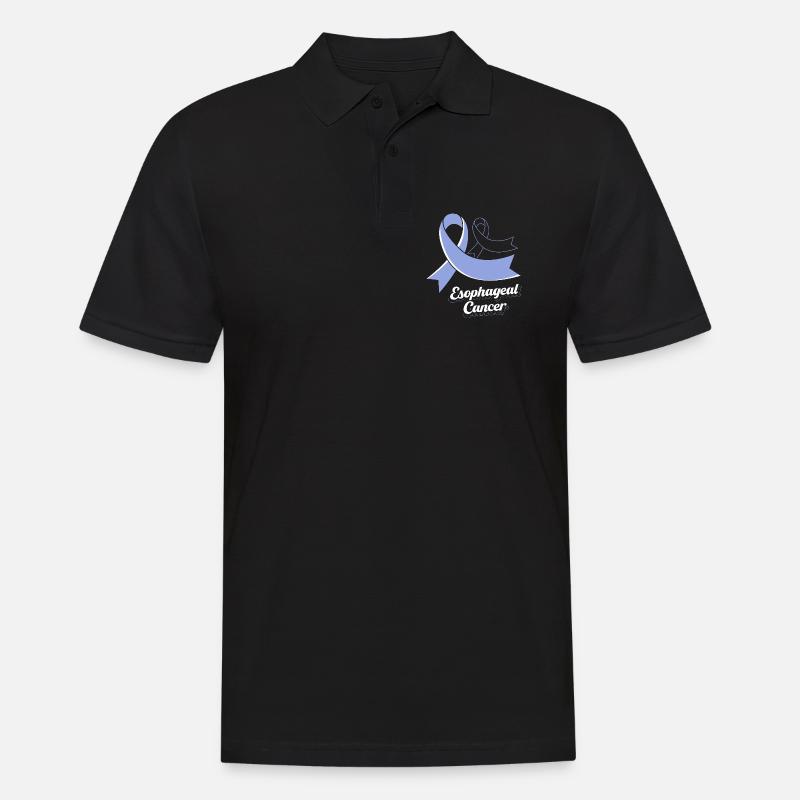 Krebs Speiseröhre Chemo Krebs-Überlebender - Männer Poloshirt - Schwarz