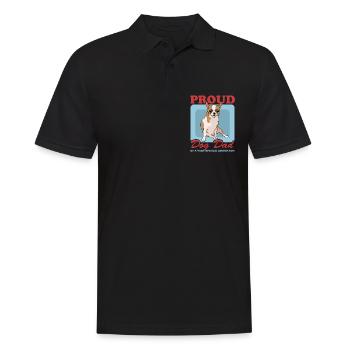Chihuahua Papa | Propriétaire de chien Cadeau de chien - Polo Homme - noir - Devant - Kai (181cm)
