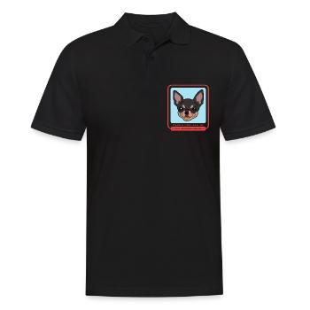 Chihuahua Papa Chien Chien Propriétaire Cadeau - Polo Homme - noir - Devant - Kai (181cm)