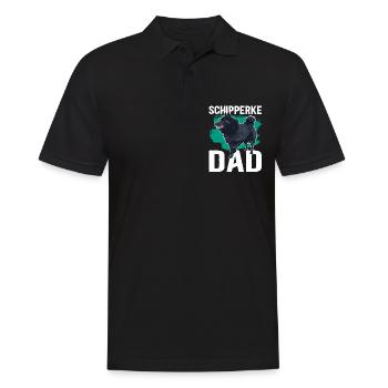Schipperke Papa Propriétaire de chien Chien Propriétaire Cadeau - Polo Homme - noir - Devant - Kai (181cm)