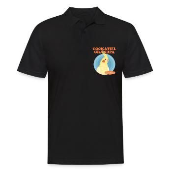 Cockatiel grand-père oiseau propriétaire cadeau - Polo Homme - noir - Devant - Kai (181cm)