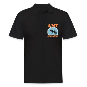 Fourmis Grand-père Fourmilière Formicarium Cadeau - Polo Homme - noir - Devant - Kai (181cm)