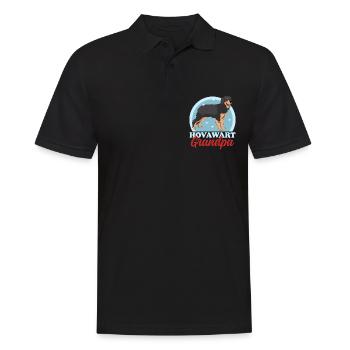 Hovawart Grandpa Dog Owner Dog Owner Gift - Men's Polo Shirt - black - Front - Kai (181cm)