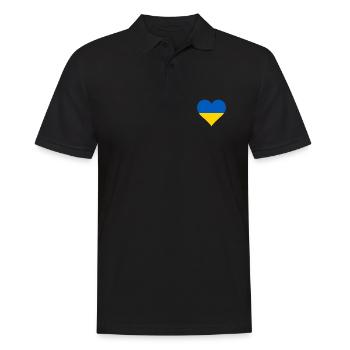 Ukraine drapeau ukrainien drapeau - Polo Homme - noir - Devant - Kai (181cm)