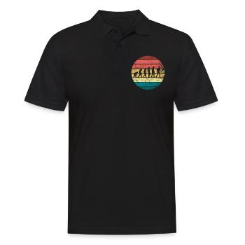 Padel Evolution Retro - Men's Polo Shirt - black - Front - Kai (181cm)