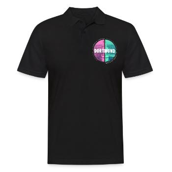 Dortmund Germany City Skyline Home Love - Men's Polo Shirt - black - Front - Kai (181cm)