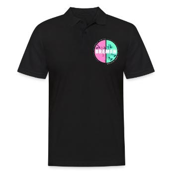 Brême Allemagne Ville Skyline Accueil Amour - Polo Homme - noir - Devant - Kai (181cm)