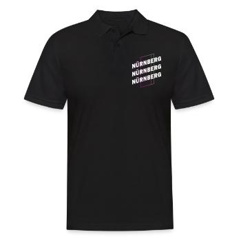 Nuremberg Allemagne City Font Skyline Accueil - Polo Homme - noir - Devant - Kai (181cm)