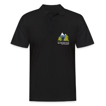 Rennsteig - Männer Poloshirt - Schwarz - Vorne - Kai (181cm)