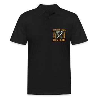 Bäcker Danpf ablassen Schwaden Brot Backen - Männer Poloshirt - Schwarz - Vorne - Kai (181cm)
