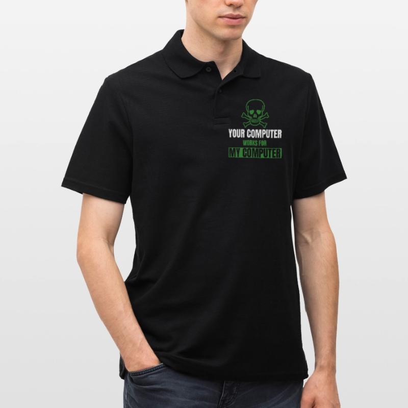 DevOps Cyber Security Hacker IT Admin Geschenke Männer Poloshirt