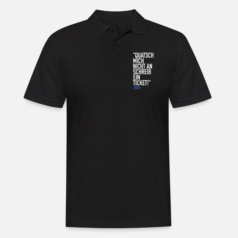 ITSM First Level Support Quatsch mich nicht an Shi - Männer Poloshirt - Schwarz