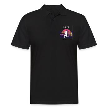 Palmiers de Californie HIIT - Polo Homme - noir - Devant - Kai (181cm)