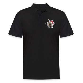 German Shepherd Merry Christmas - Men's Polo Shirt - black - Front - Kai (181cm)
