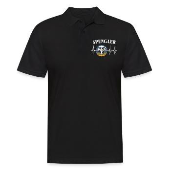Spengler EKG Bauspengler - Männer Poloshirt - Schwarz - Vorne - Kai (181cm)