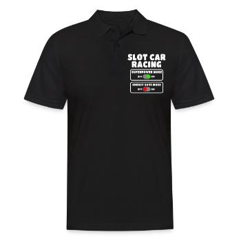 Slot Car Slotracing Slotcar - Männer Poloshirt - Schwarz - Vorne - Kai (181cm)