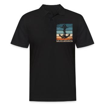Wilhelmshaven Sprüche Wilhelmshavener Geschenk - Männer Poloshirt - Schwarz - Vorne - Kai (181cm)