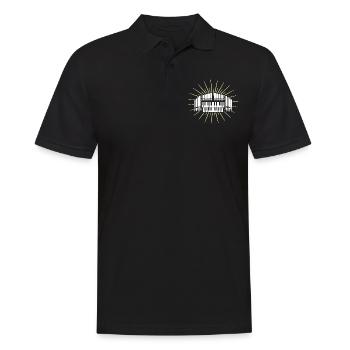 Organist Orgelspieler Orgel Kirchenorgel - Männer Poloshirt - Schwarz - Vorne - Kai (181cm)
