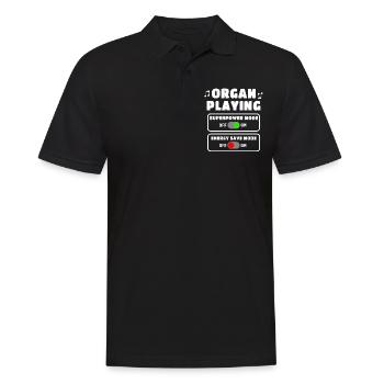 Orgelspieler Organist Orgel - Männer Poloshirt - Schwarz - Vorne - Kai (181cm)