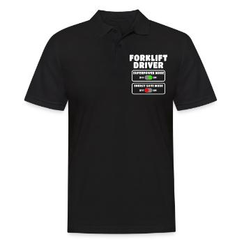 Forklift Driver Forklift Warehouse Forklift - Men's Polo Shirt - black - Front - Kai (181cm)